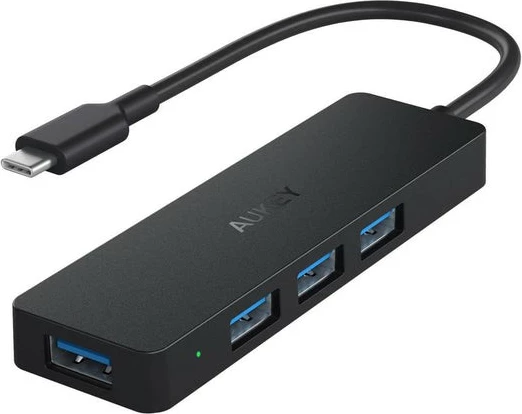 HUB USB-C, 4x USB 3.1, črn AUKEY CB-C64