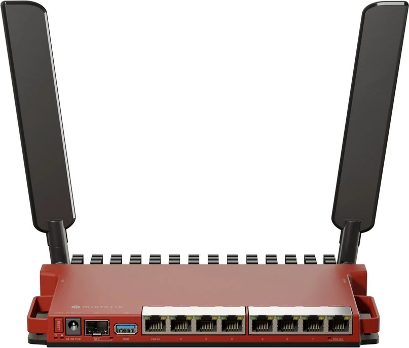 Usmerjevalnik MikroTik L009UiGS-2HaxD-IN, Wi-Fi 6, Gigabit Ethernet, rdeč Usmerjevalnik MikroTik L009UiGS-2HaxD-IN, Wi-Fi 6, Gigabit Ethernet, rdeč