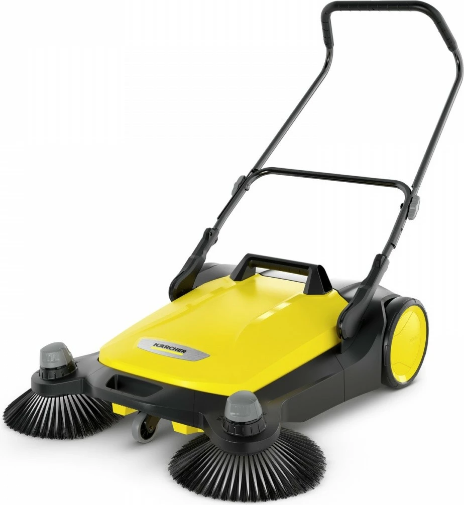 Ročni čistilec s krtačami Karcher S 6 Twin 1.766-460.0, širina 860 mm, posoda 38 L, 3000 m²/h, črno/rumen, set 2 stranski krtači