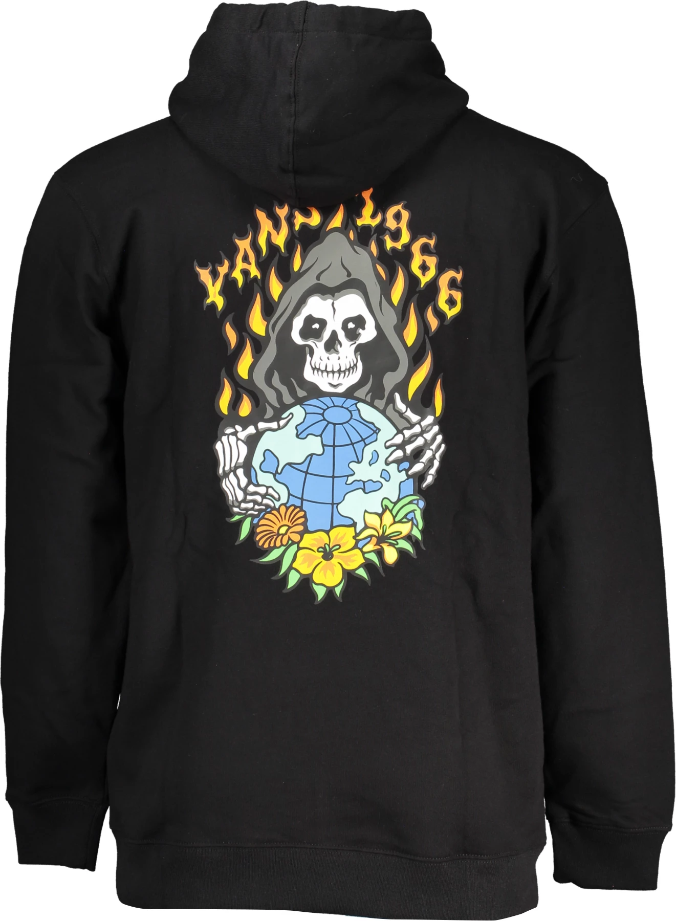 Pulover z kapuco za moške VANS, črn