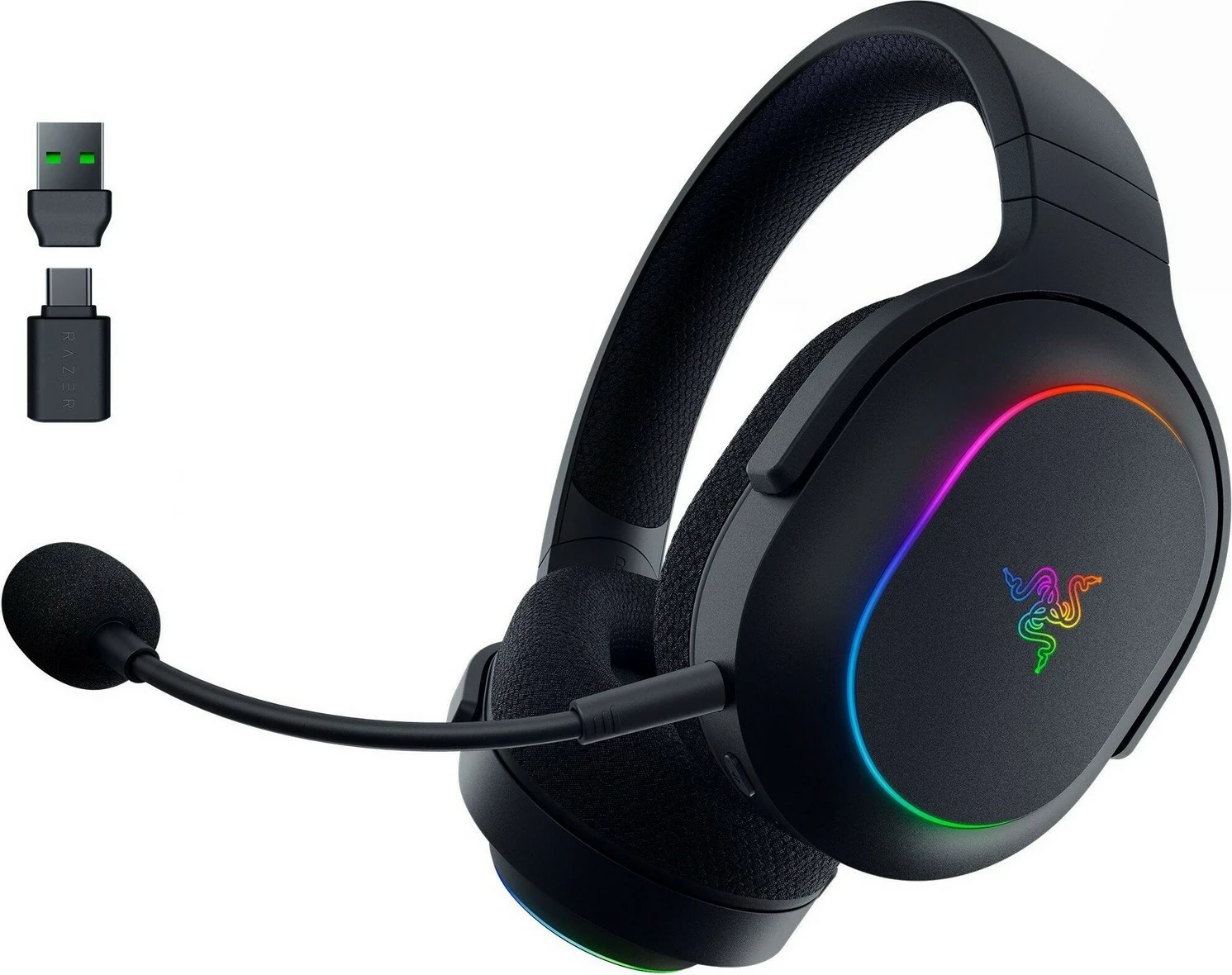 Brezžične slušalke Barracuda X Chroma, Razer, Bluetooth, USB-C, črne