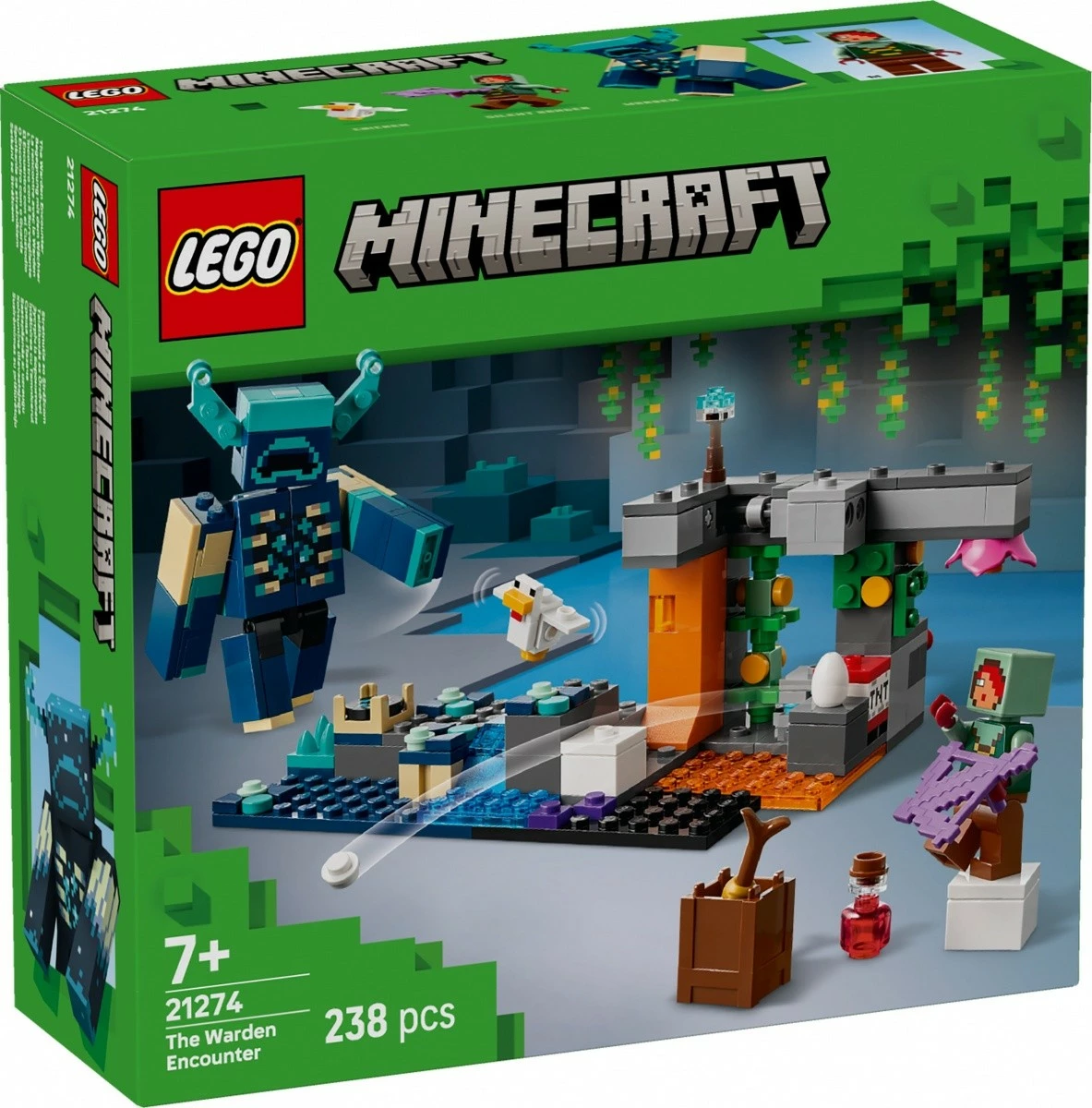 Set Minecraft za gradnjo 'Encounter with the Guard', LEGO 21274, 238 kosov