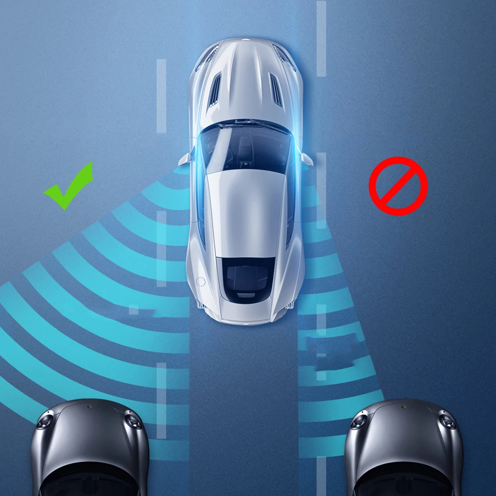 Komplet dodatnih konveksnih stranskih ogledal za mrtvi kot Baseus Full-view Blind-spot, ACMDJ-01, črn, 2 kosa