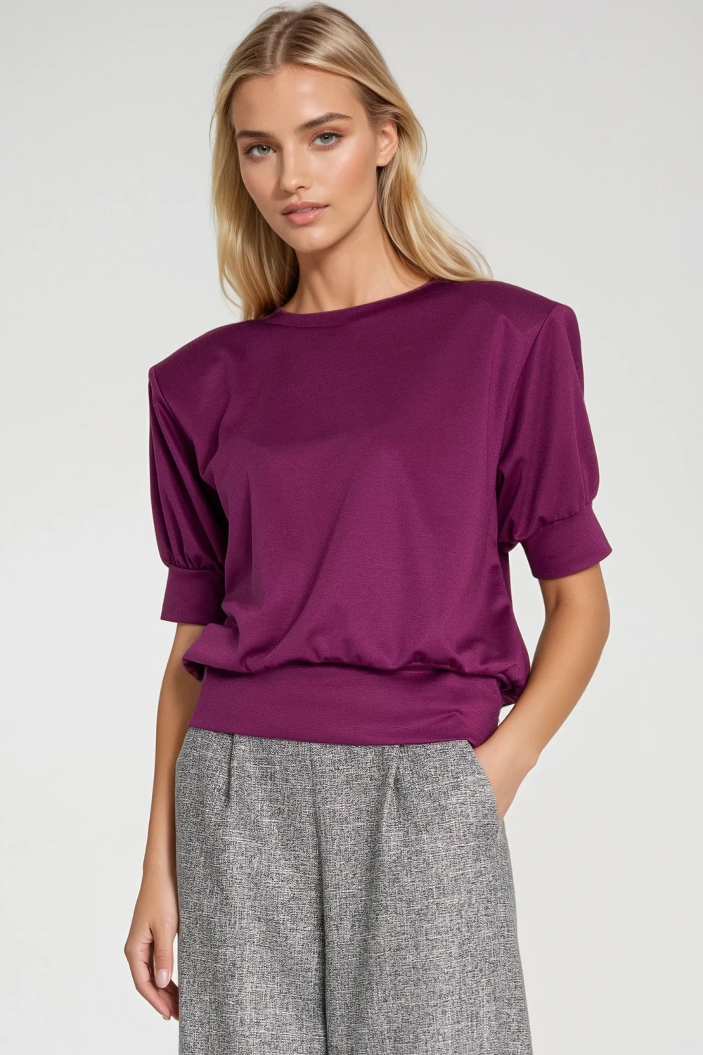 Oversized bluza za ženske Nife 217573, vijolična