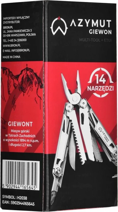 Multitool za turizem Azymut, jeklo