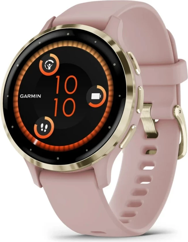 Pametna ura Garmin Venu 3S, 41 mm, AMOLED, GPS, zlato/rožnata