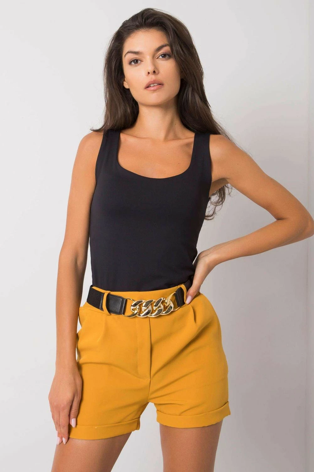 Kratke hlače za ženske Italy Moda 166155, rumene