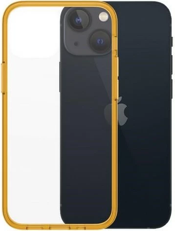 Ovitek za telefon PanzerGlass ClearCase za iPhone 13 Mini, prozoren/rumen
