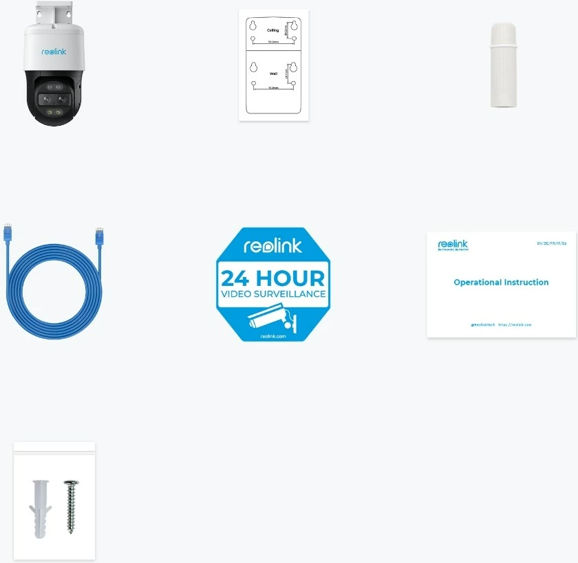 Kamera 4K, Dual View, PoE, Reolink TrackMix P760, bela