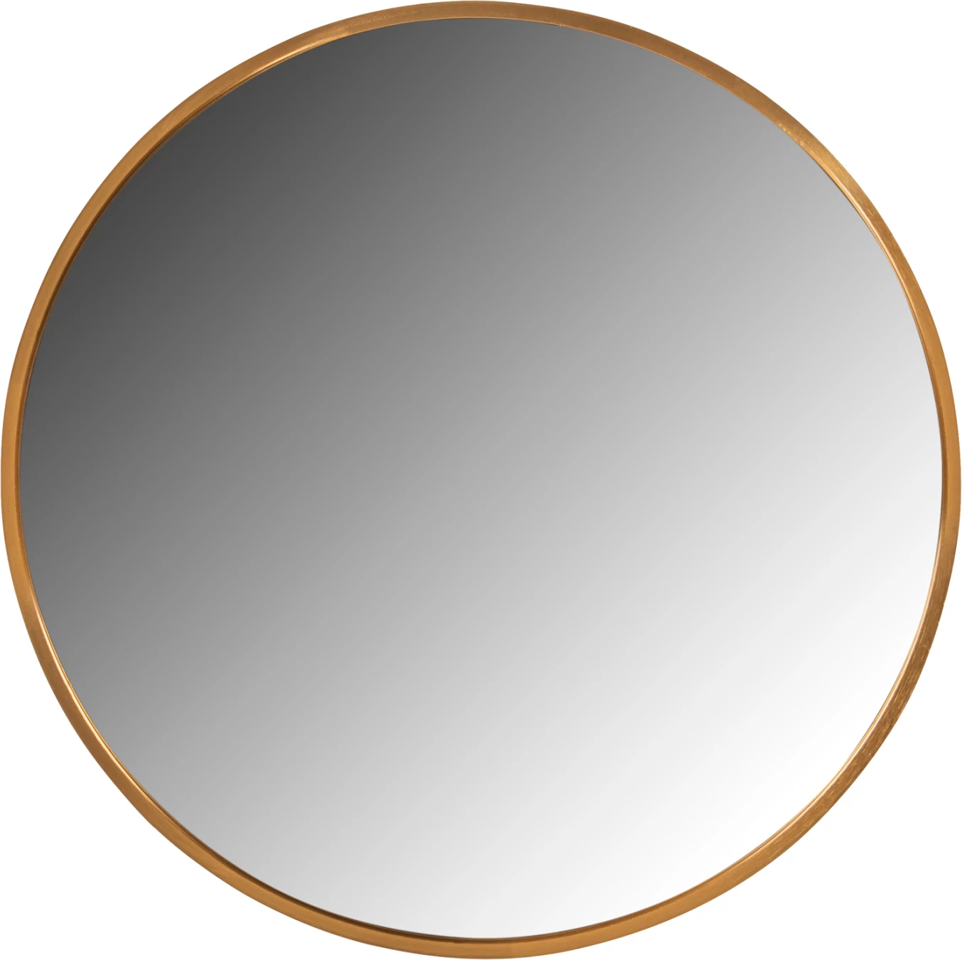 Okroglo stensko ogledalo FH9582.30 aluminijast okvir v zlati barvi Φ50x3 cm