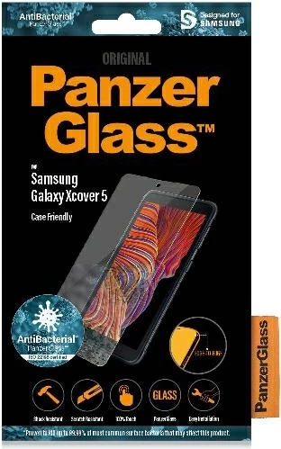 Zaščitno steklo PanzerGlass E2E Pro Regular za Samsung Galaxy Xcover 5, antibakterijsko