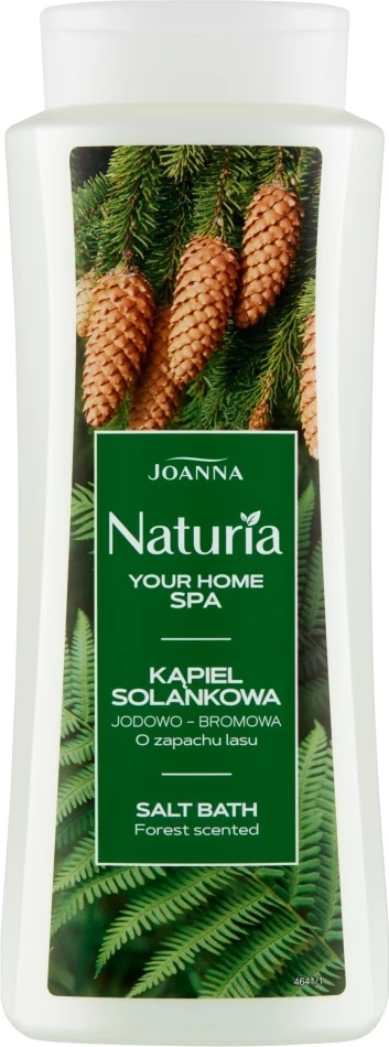 Mineralna kopalna sol z jodom in bromom, vonj gozda, za ženske, 500 ml — Joanna Naturia