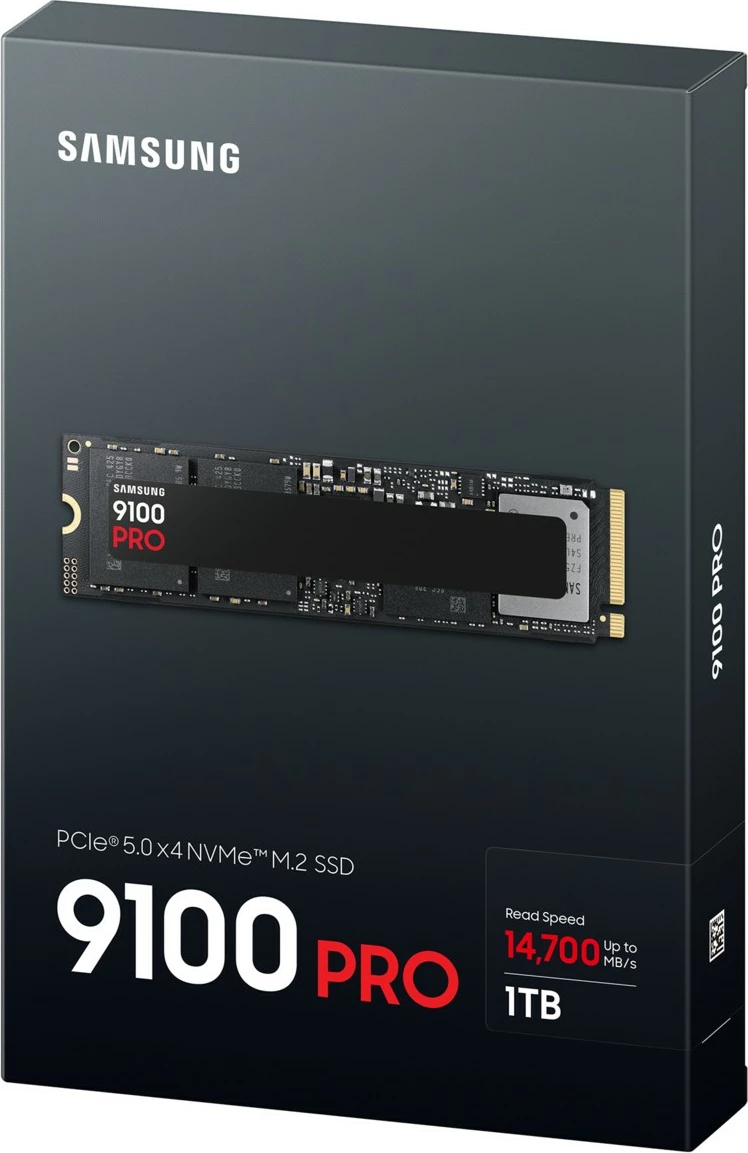 SSD zmogljiv Samsung 9100 PRO PCIe 5.0 NVMe M.2 1 TB SSD zmogljiv Samsung 9100 PRO PCIe 5.0 NVMe M.2 1 TB