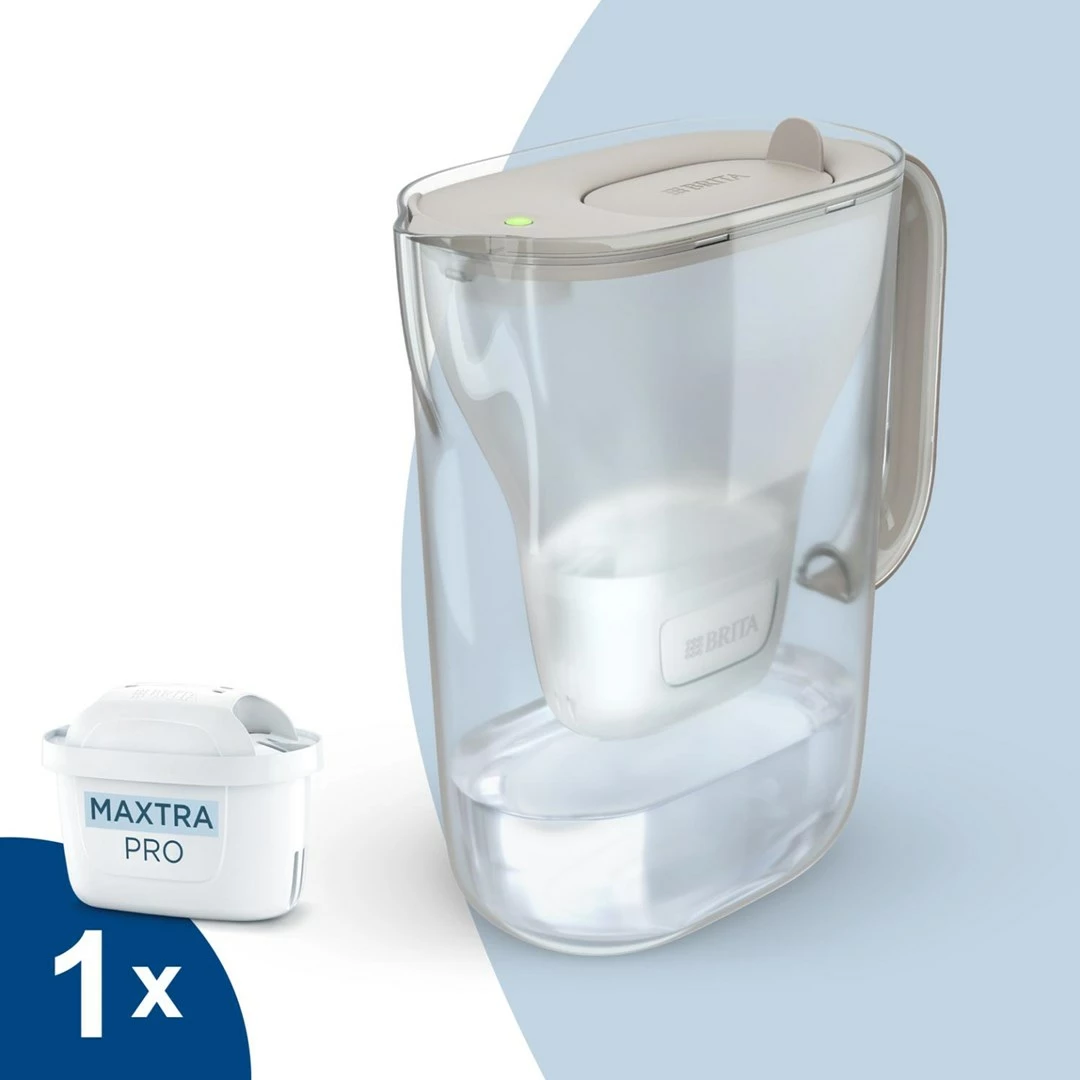Filtrski vrč BRITA Style Essential+1 Maxtra Pro PP, 2,4 L, peščena