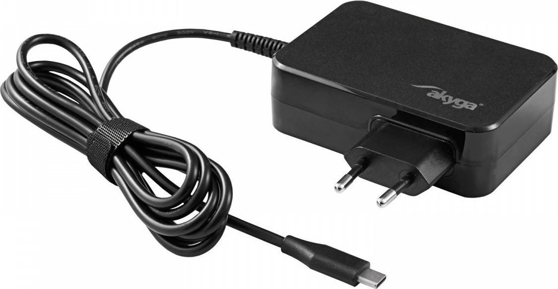 Polnilec 90 W USB-C PD 3.0, AKYGA AK-ND-82, črn