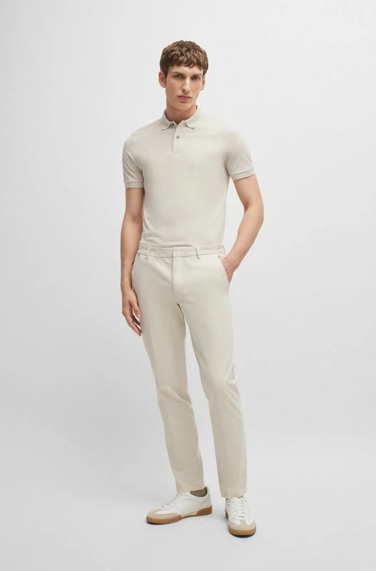 Polo majica Boss za moške, bela