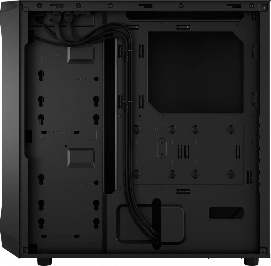 Računalniško ohišje Fractal Design Focus 2, midi ohišje, ATX/Micro ATX/Mini ITX, črno