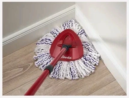 Set za čiščenje 3-v-1 z mikrofibro, kovčkom in mopom Vileda Turbo, črno/rdeče/belo