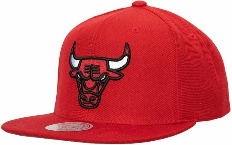 Kapelna Chicago Bulls Mitchell & Ness za moške, rdeča