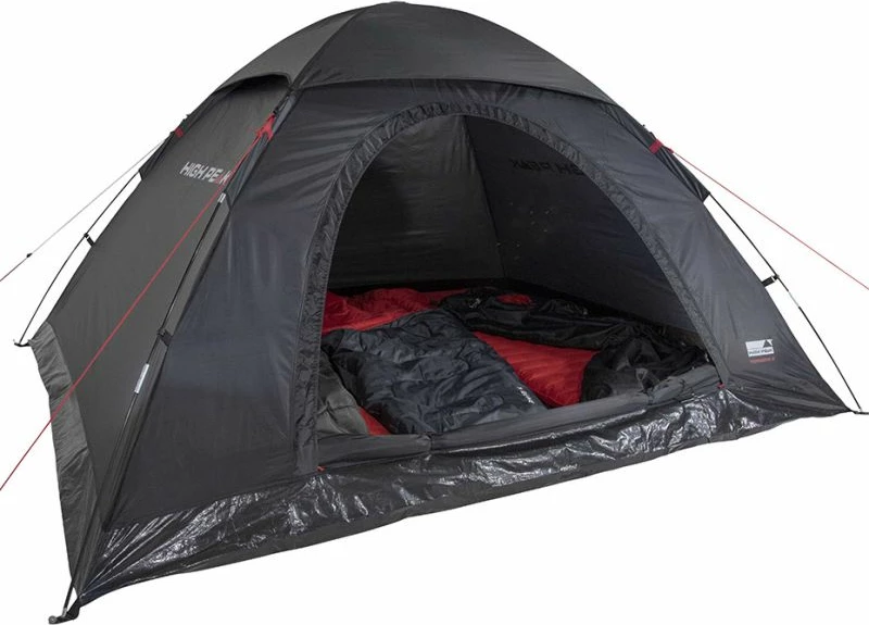 Kampirna šotor za štiri osebe Monodome 4 High Peak 10310, črn