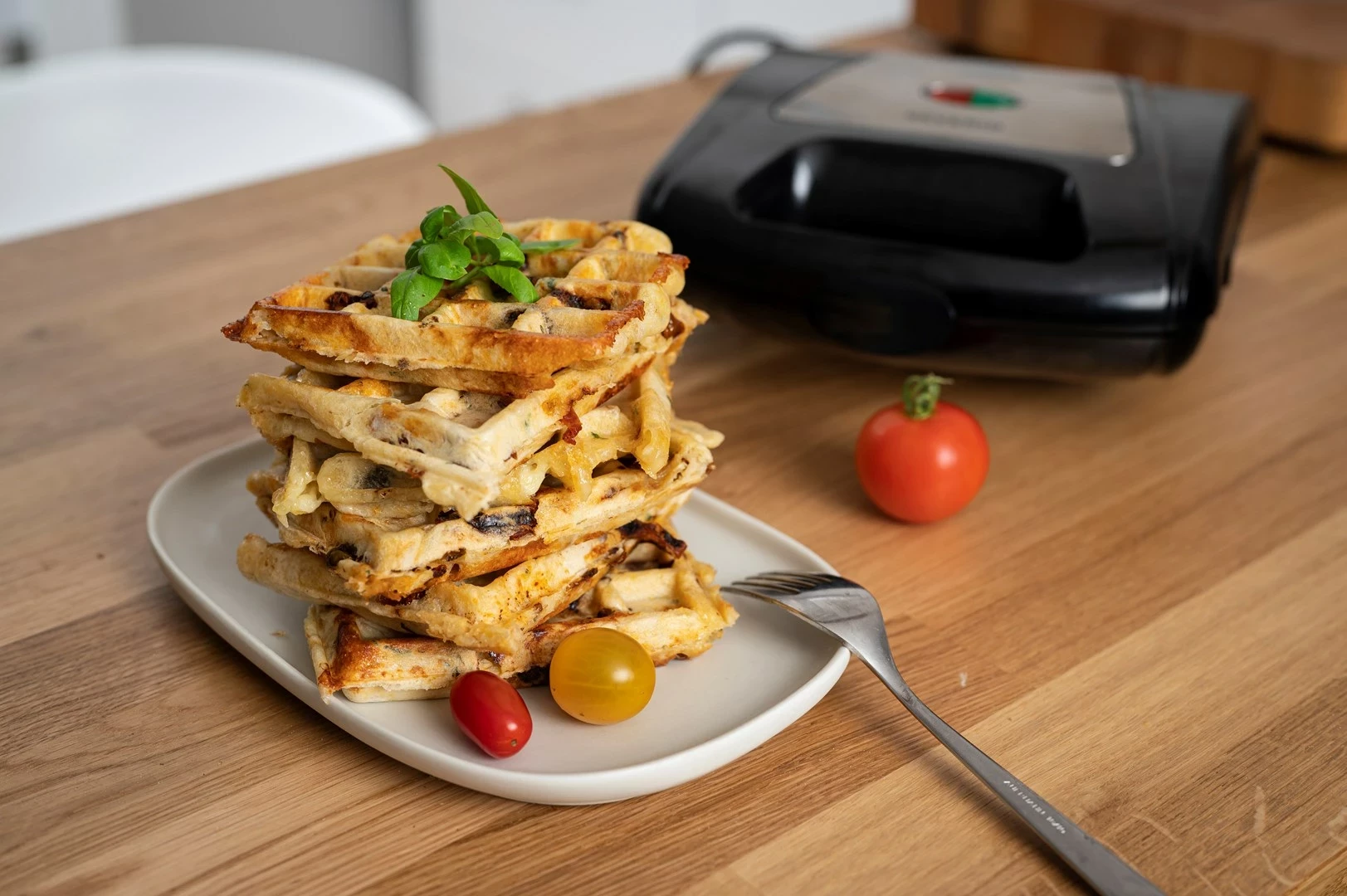 Aparat za vaflje, 1000 W, črn/krom, Severin SA2968, za 2 vaflja