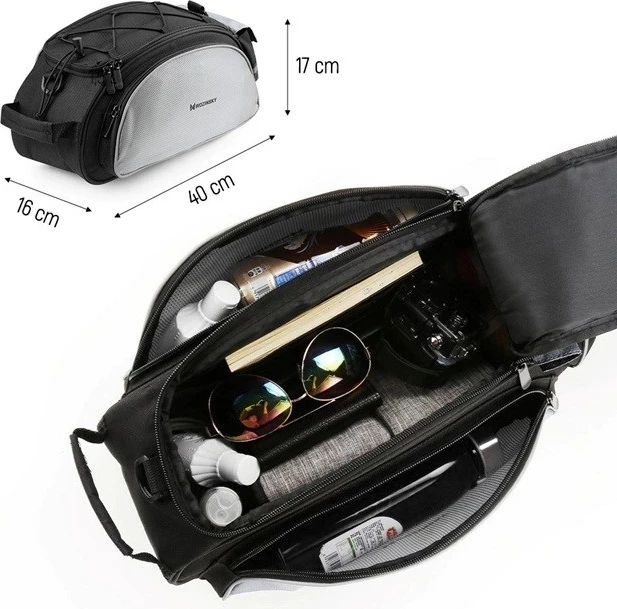 Kolesarska torba Wozinsky WBB1BK, 13 L, črna