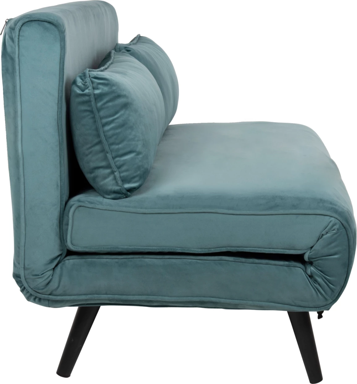 Raztegljiv kavč za 2 osebi ASMA FH3077.15 žamet v mint barvi 140x80x77H cm