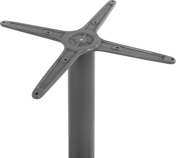 Aluminijasta osnova 4 noge 65x65x70 cm s križem 48x48 cm FH448.04 Siva