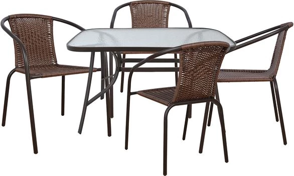 Komplet jedilne mize 5 kosov stoli in miza FH5192.02