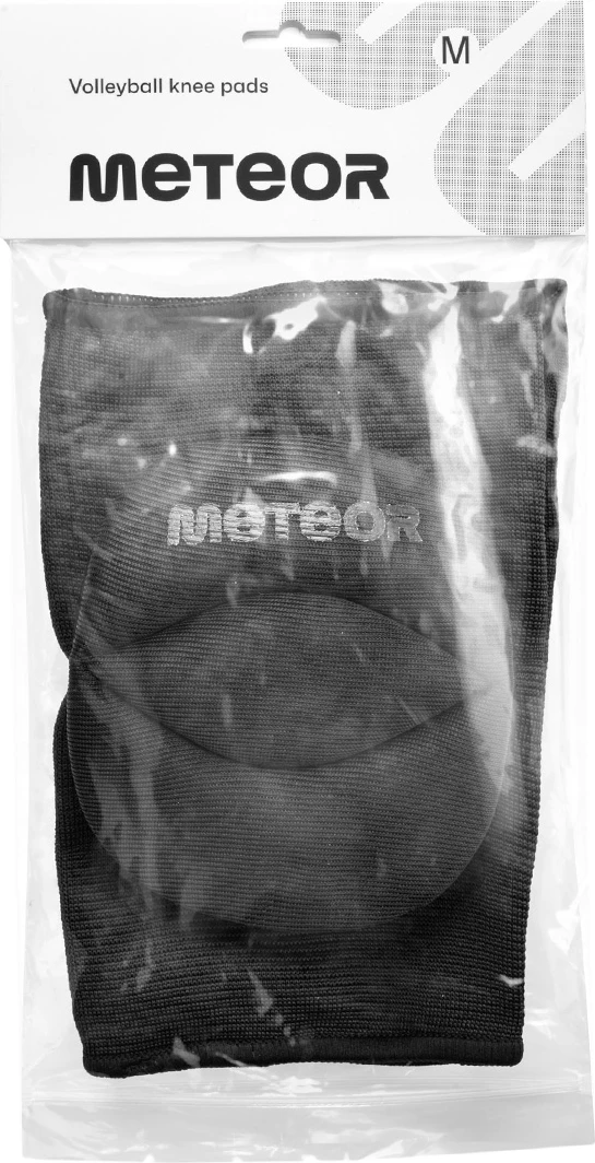 Podporne ščitnike za kolena za odbojko Meteor, unisex, črne