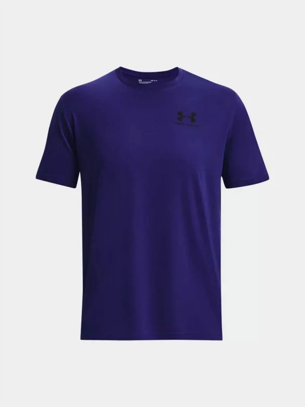 Majica z logotipom na levi strani, Under Armour M 1326799-468, mornarsko modra
