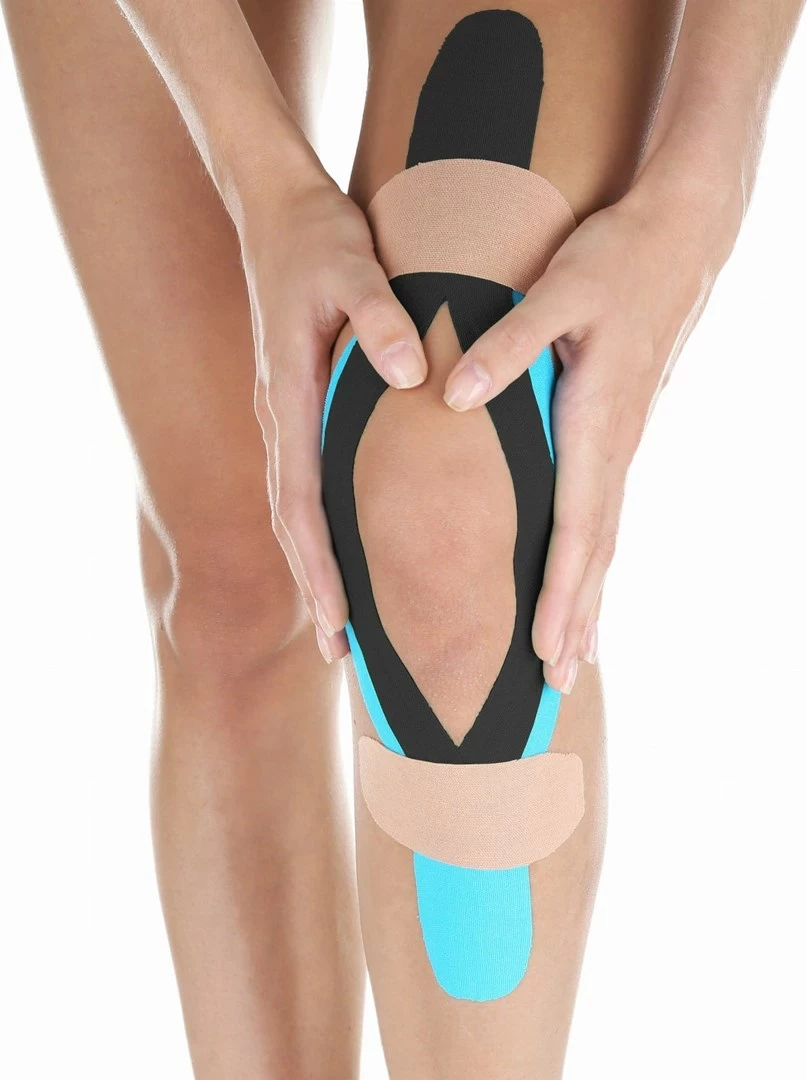 Elastični kinesiotape MDH DRQR5C4CHX5XP, 50 mm, moder