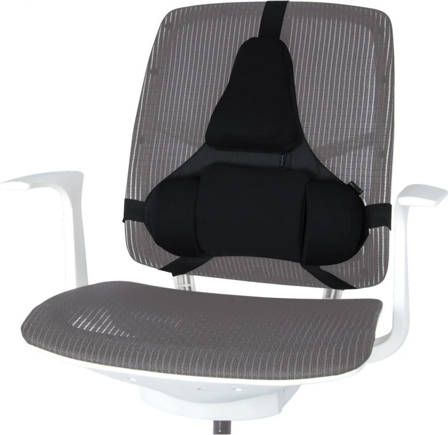 Opora za hrbet Fellowes Ergonomics, profesionalna, črna