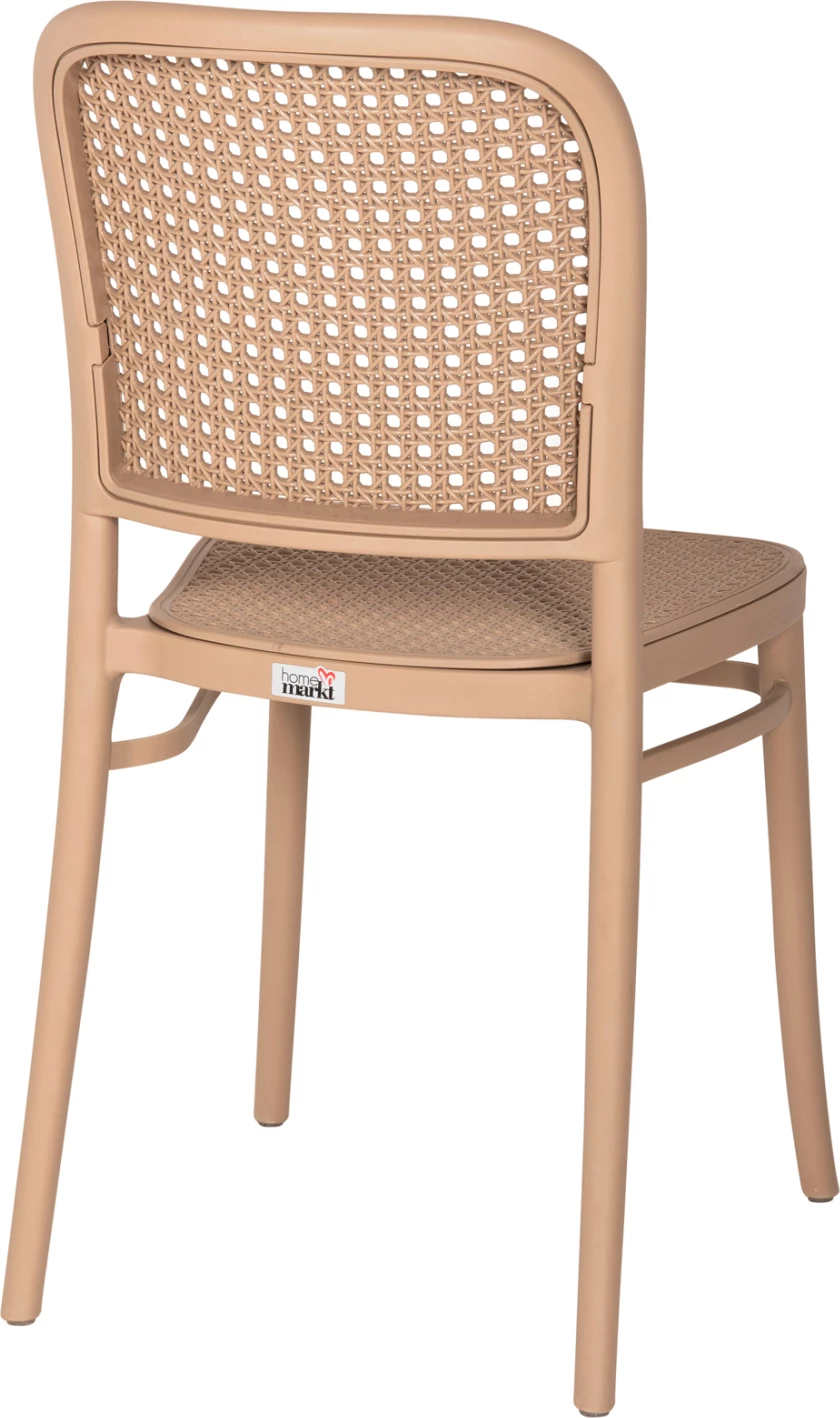 Stol iz polipropilena FLOW FH5937.03 kapučino sedež in naslonjalo 41x53x85,5Hcm