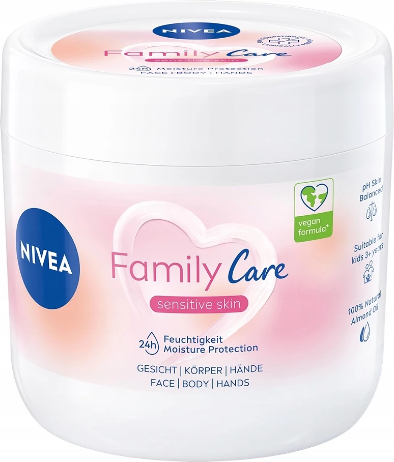 Vlažilna krema Family Care Nivea, 450 ml
