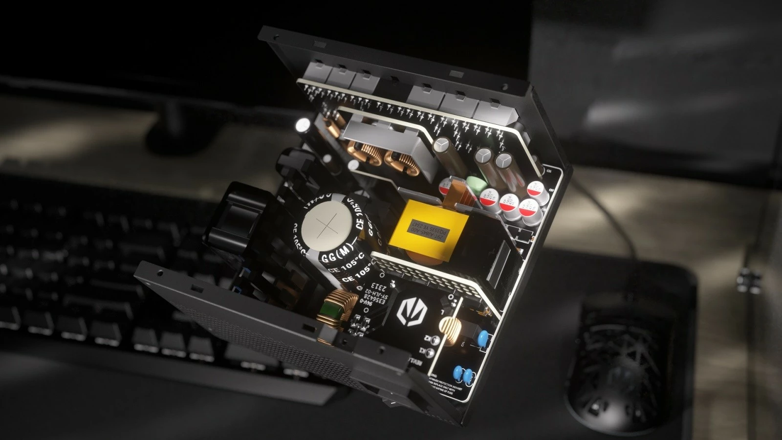 Napajalnik 850 W, modularen, črn Endorfy Supremo FM6 Gold