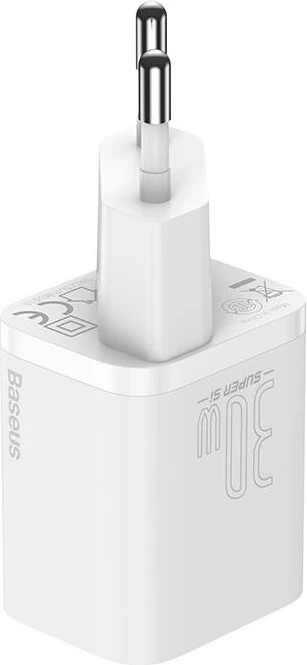 Hitri polnilec Baseus Super Si 1C, 30W, USB-C, bel