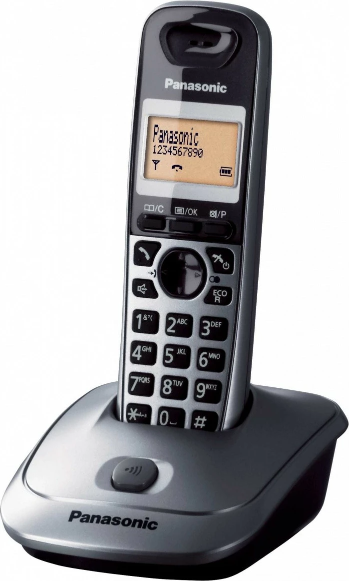 Brezžični telefon Panasonic KX-TG2511, DECT, siv