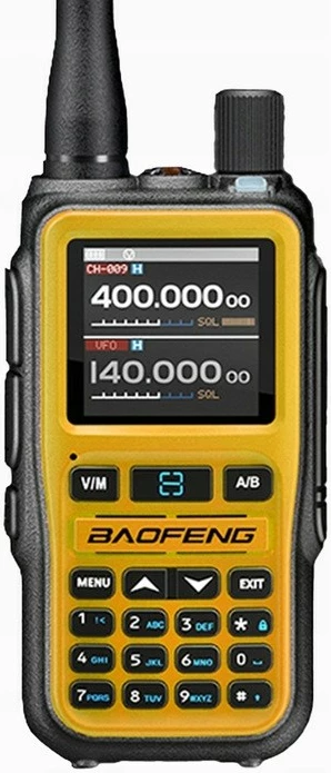 Ročni radio z Bluetooth in USB-C BAOFENG UV-5R EU MINI, oranžen