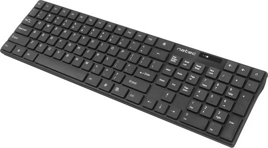 Brezžični komplet tipkovnice in miške Natec Stingray NZB-1440, USB, črn