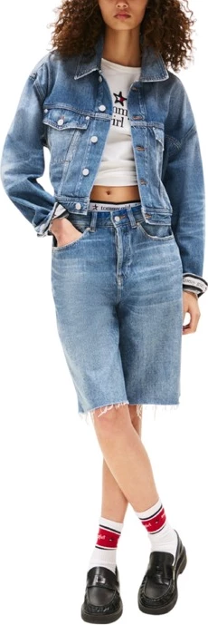 Jakna ženska Tommy Hilfiger Jeans, modra