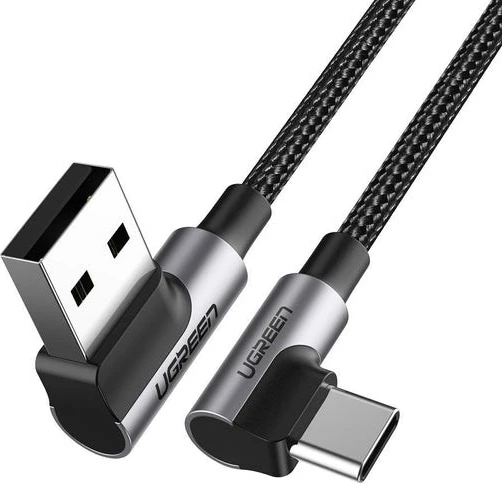 Kabel USB 2.0, USB A na USB C, UGREEN 20856, črno/srebrn