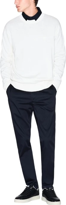 Pletenina za moške Armani Exchange, bela