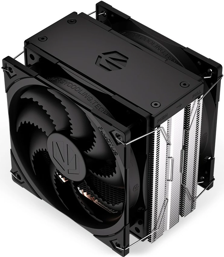 Hladilnik procesorja, Endorfy Fera 5 Dual Fan, EY3A006, 2 ventilatorja, 12 cm, za socket Intel/AMD, črn