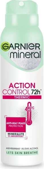 Antiperspirantni sprej Mineral Action Control Thermic Garnier za ženske, 150 ml