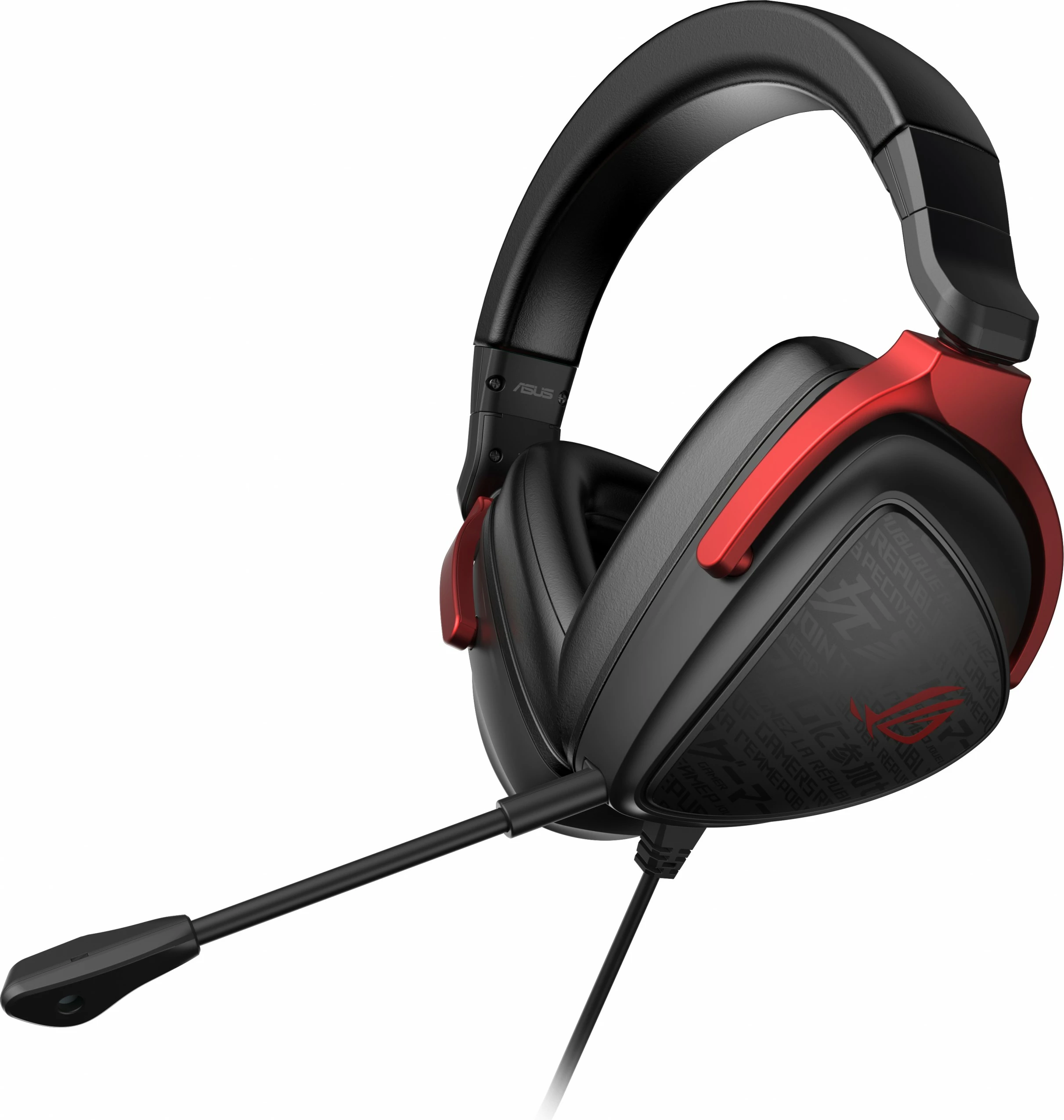 Gaming slušalke ROG Delta S Core ASUS, z žico, virtualni 7.1 surround, snemljiv mikrofon, črne