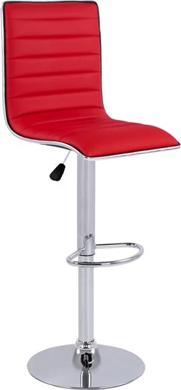 Barski stol Nexus z dvižnim plinom & rdečim PU FH209.04 40x47.5x115cm, set 2 kosov