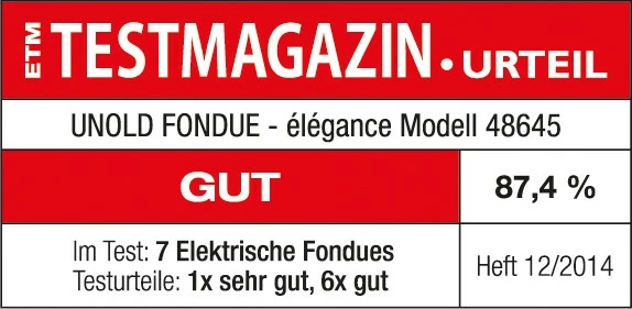 Set za fondue, 8 oseb, 1,5 L, črno-srebrn UNOLD 48645 Set za fondue, 8 oseb, 1,5 L, črno-srebrn UNOLD 48645