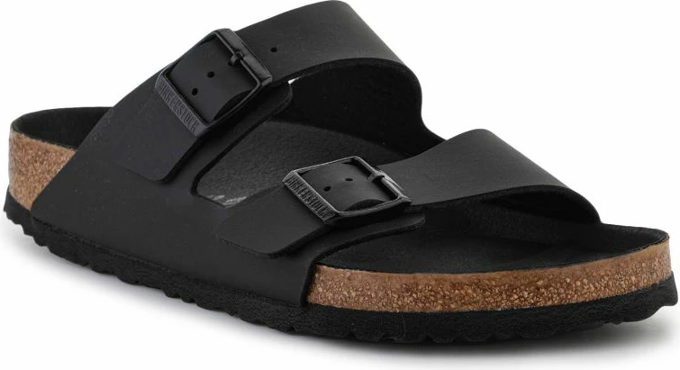 Unisex natikači Arizona Triples, Birkenstock, črni
