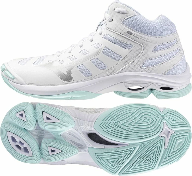 Volejbolske superge za ženske Mizuno, bele